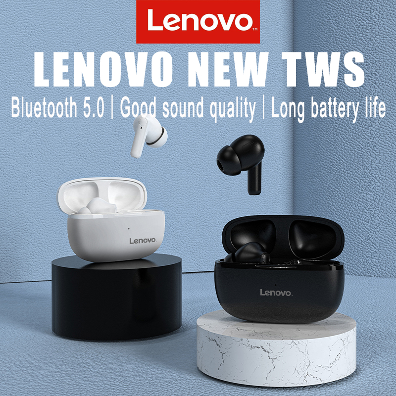 Original Lenovo HT05 Wireless Bluetooth Earbuds TWS White Headphones IPX5 Waterproof Earphone HE05 XE05 Noise Reduction Headset