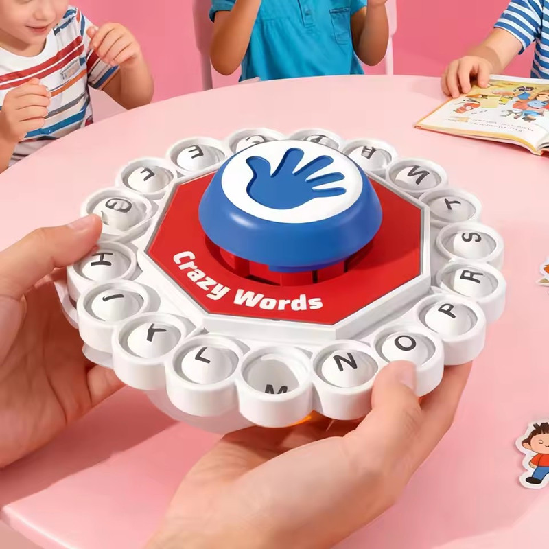 20 Keys Crazy Word Board Games Family Gathering Quick Thinking Letter Pressing Puzzle Game For Adults And Kids Chritsmas Gifts