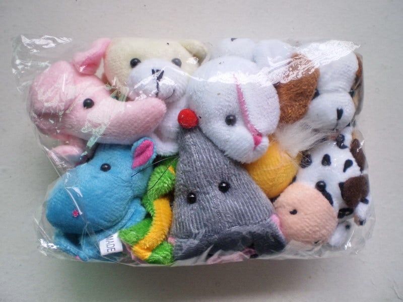 10pcs/ Cartoon Animal Velvet Finger Puppet Finger Toy Finger Doll Baby Cloth Educational Hand Toy Story