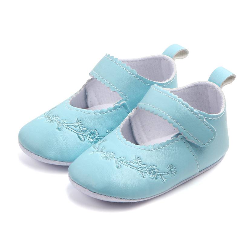 Environmental PU Embroidery Baby Shoes Toddler Shoes
