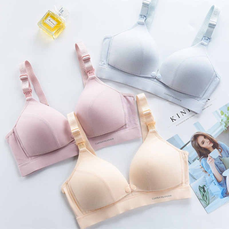 Nursing bras for pregnant women and nursing bras without steel ring