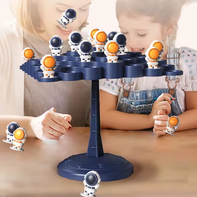 Astronaut Balance Tree for Kids, Montessori Math Toys, Balance Board Game, Parent-Child Interaction, Board Balance Game, Toy