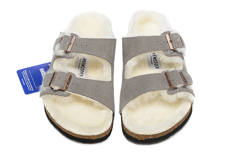 Birkenstock wool one-piece plus fleece Birkenstock slippers two-button casual shoes