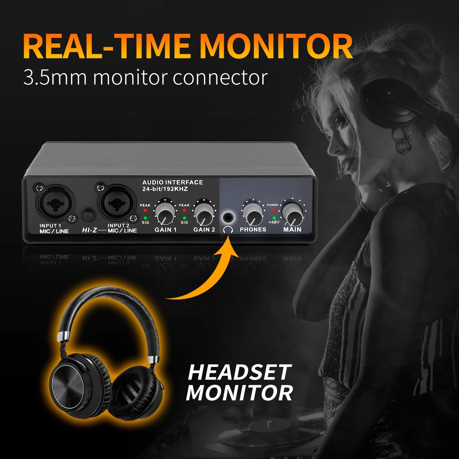Audio interface USB Sound card UR24C UR22C professional recording dubbing Composing Equipment mobile computer live Singing