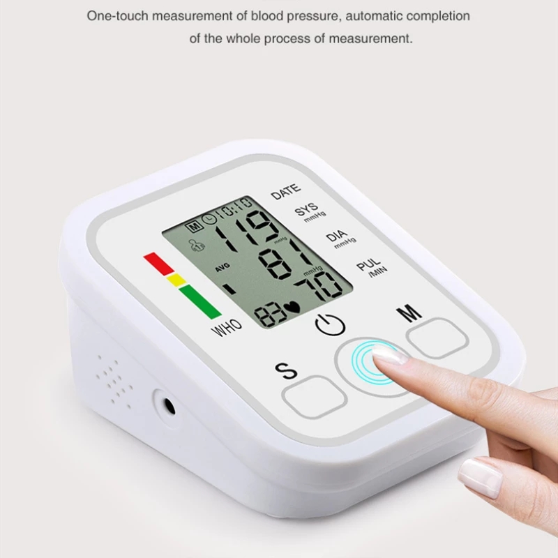 Automatic Digital Cuff Blood Pressure Monitor Tansiyon Aleti Arm Sphygmomanometer Heart Rate Meter Tonometer Meter Tensiometro