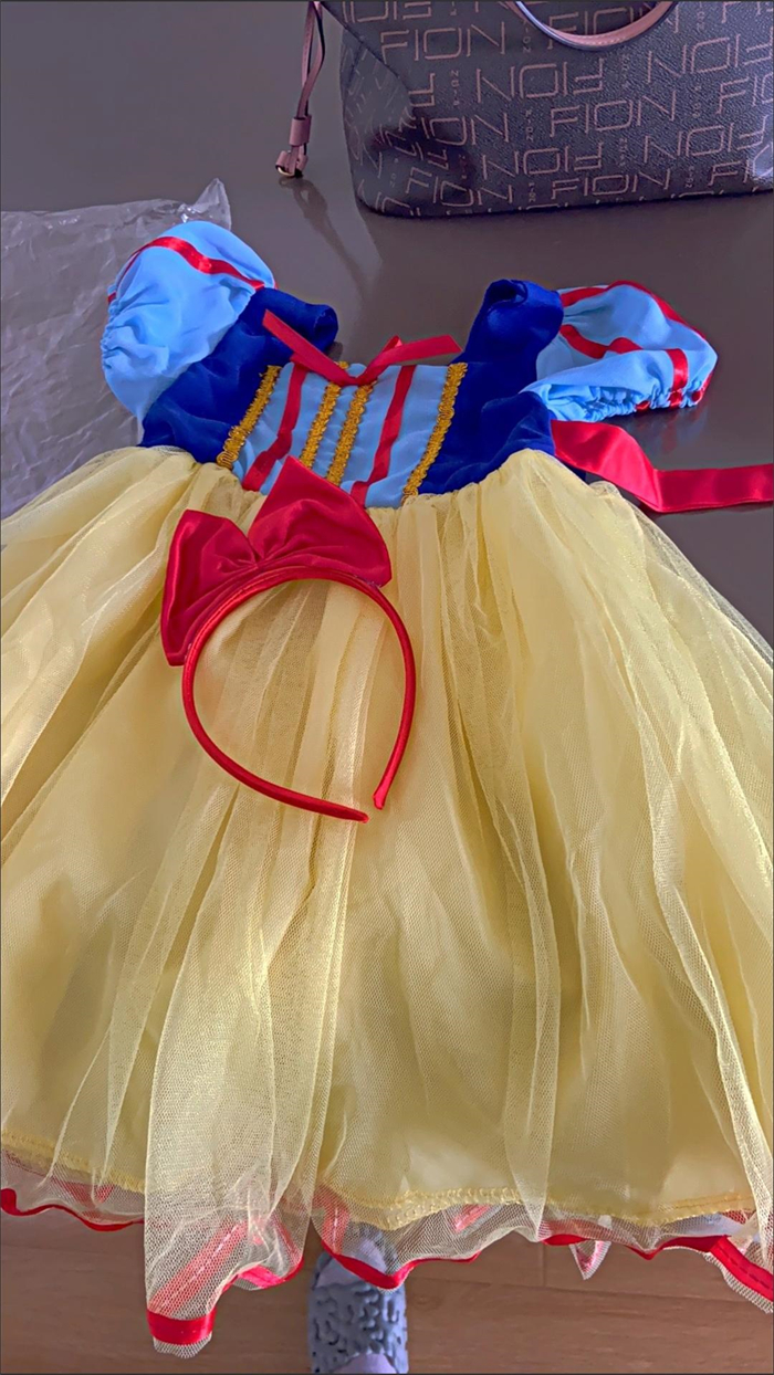 Snow White Dresses 90-140cm Kid Girls Princess Baby Dress Newborn Infant Baby Girl Clothes Bow Dot Tutu Ball Gown Party Dresses