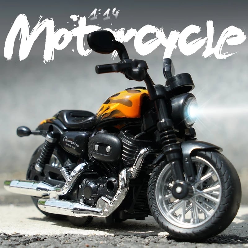 1:14 Motorcycle Model die cast Alloy Toy Motorbike Motorcycle Racing Car Models Cars Toys For Children Collectible Juguetes