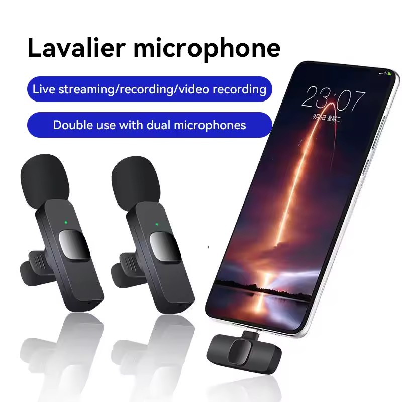 The SX26 portable stereo live mini lapel microphone and micro wireless lapel clip microphone are used for audio and video record
