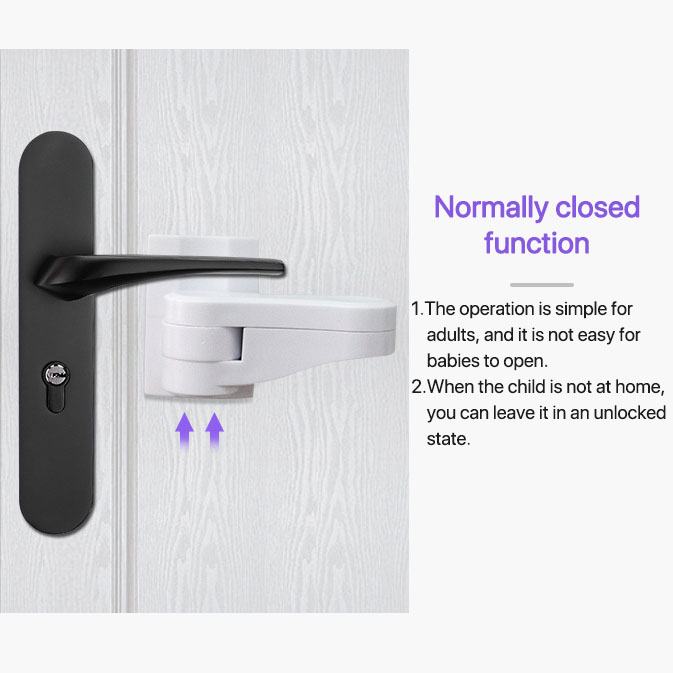 Home Universal ABS Protection Device for Children Safety ABS Anti-open Handle Locks Door Lever Lock Baby Kids Safety Doors Lock
