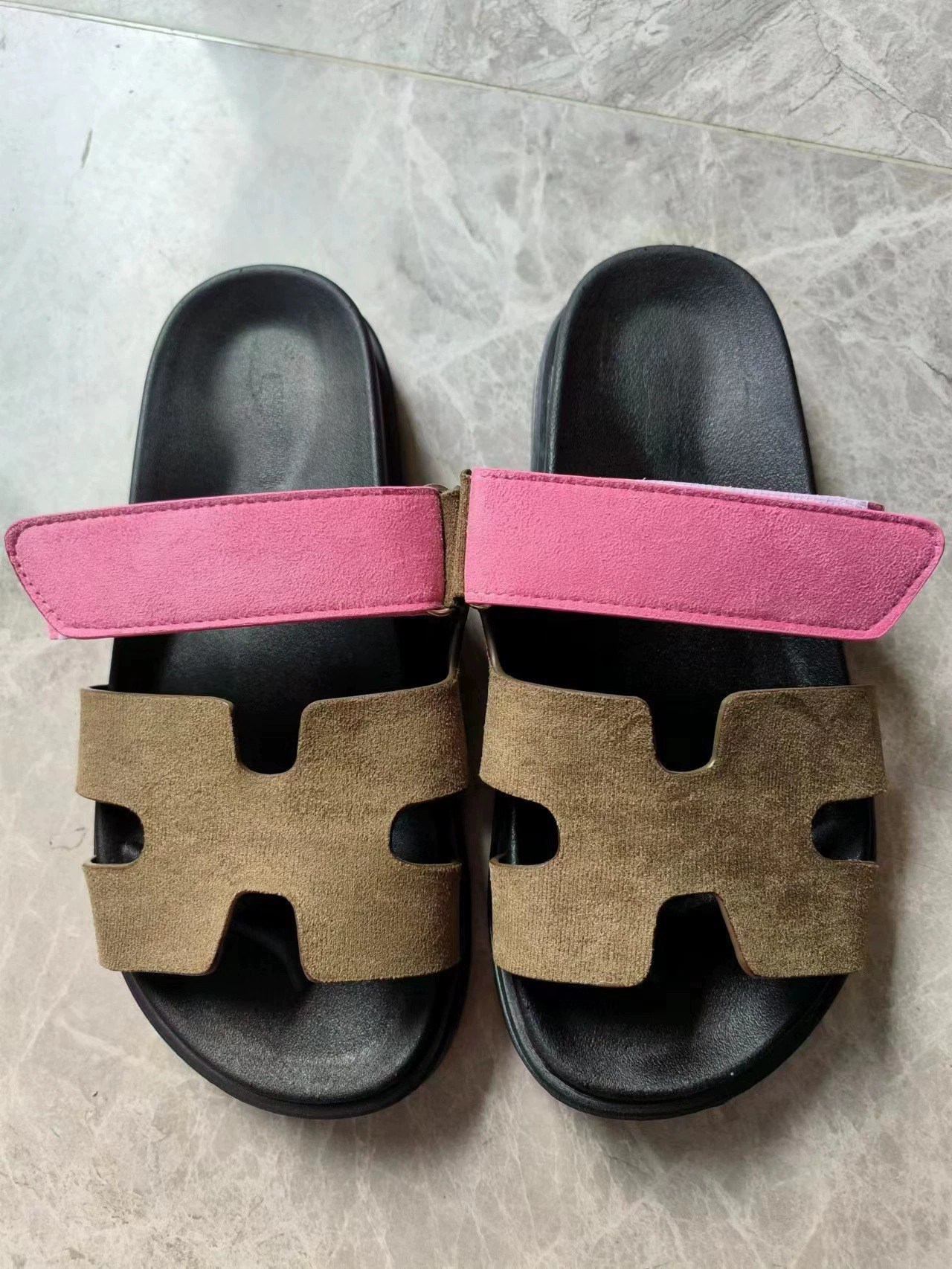 2025 Spot Large Size 43 Summer New Thick Sole Casual Roman Sandals Women's Cross Border Round Head Buckle Shoes Platform shoes