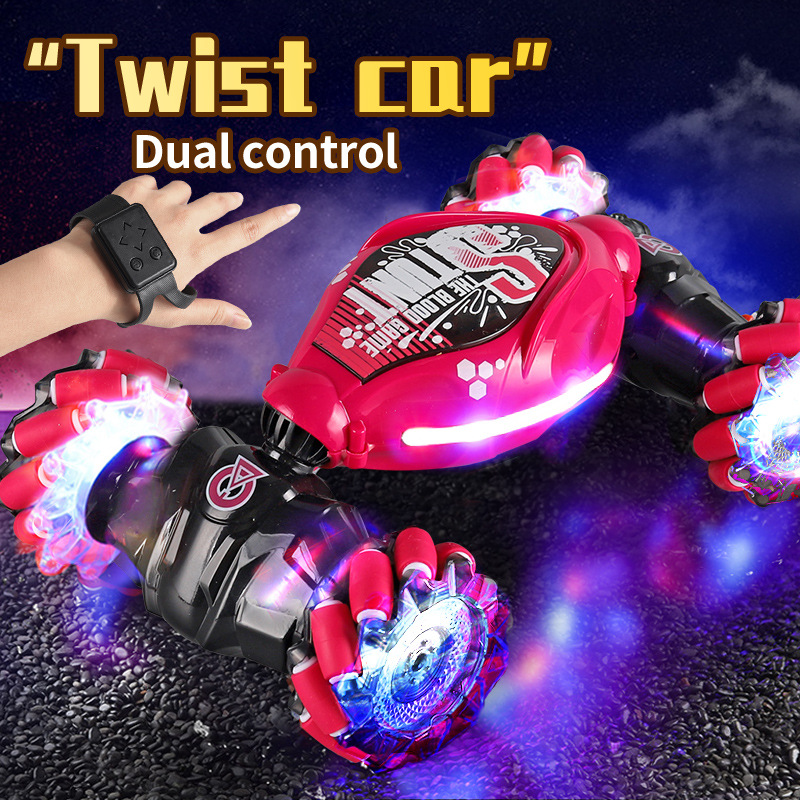 4Wd RC Car Toy Gesture Sensing Spray Twisting Stunt Drift Car Radio Remote Controlled Cars RC Toys for Children Boys Adults