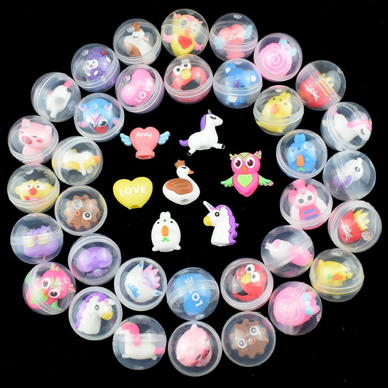 5pcs 32mm Children Mini Little Animal Toys Funny Pet Ball Egg Little Dolls Gift Capsule Toys For Vending Machine ZLL