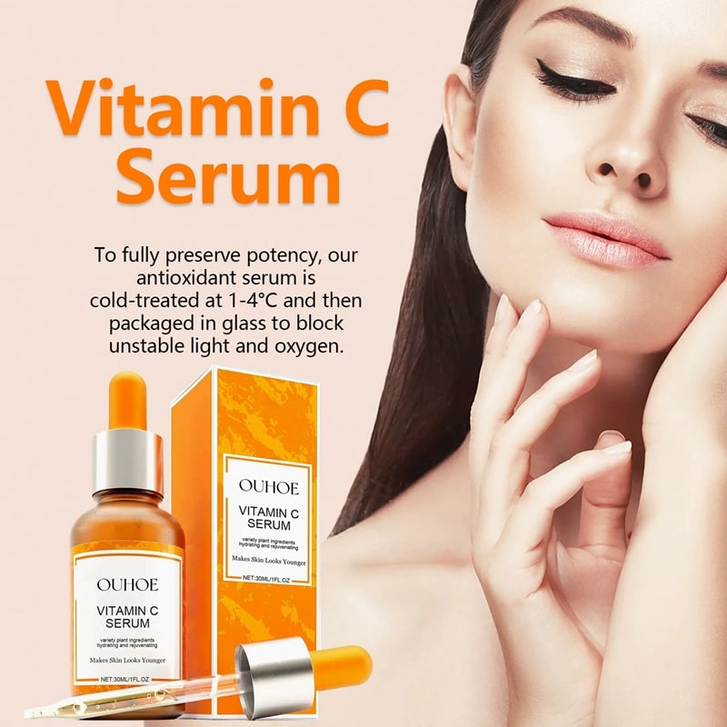 Vitamin C Face Serum Vitamin E for Skin Firming Rejuvenation Moisturizing Brightning Face Shrink Pores Retinol Face Serum