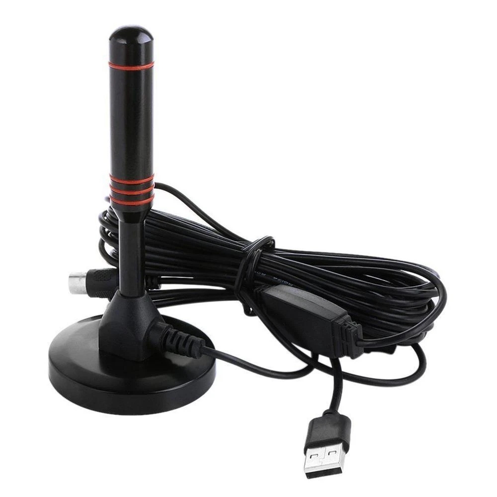 HD Digital Indoor Amplified TV Antenna 200 Miles Ultra HDTV With Amplifier VHF/UHF Quick Response Outdoor Aerial Set