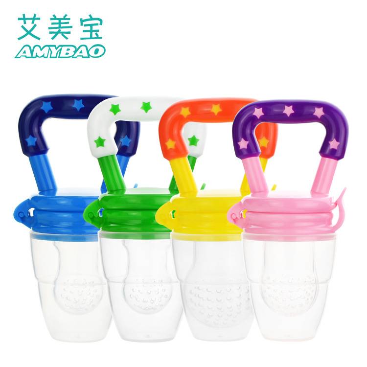 Baby fruit and vegetable music package rubber pacifier teether bite bite bite bag baby fruit food supplement