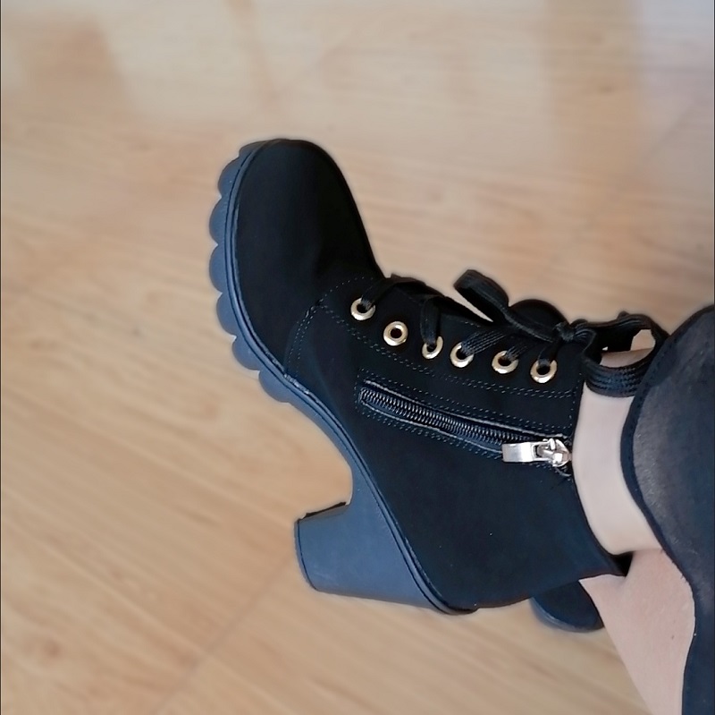 Woman Boots Women Shoes Ladies Thick Fur Ankle Boots Women High Heel Platform Rubber Shoes Snow Boots jmi8
