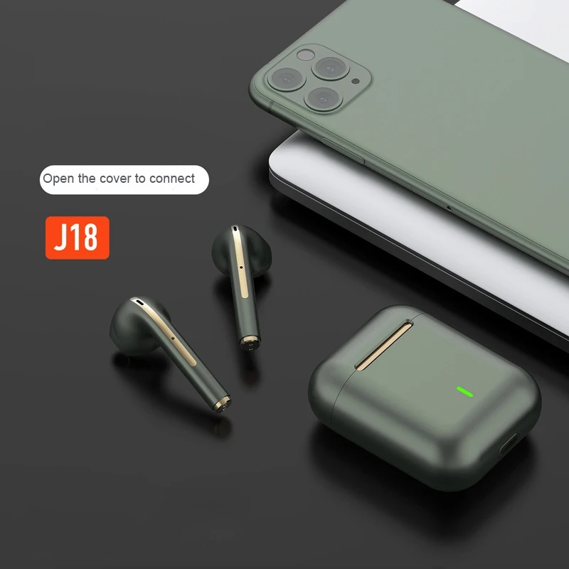 J18 Headset Wireless Earphones Bluetooth 5.0 True Stereo Sport Game TWS Earbuds In Ear With Mic Touch Operate Android IOS