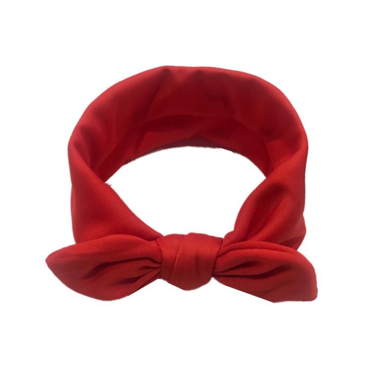 Hot selling children's hairband with elastic cloth rabbit ears hair ornaments headwear
