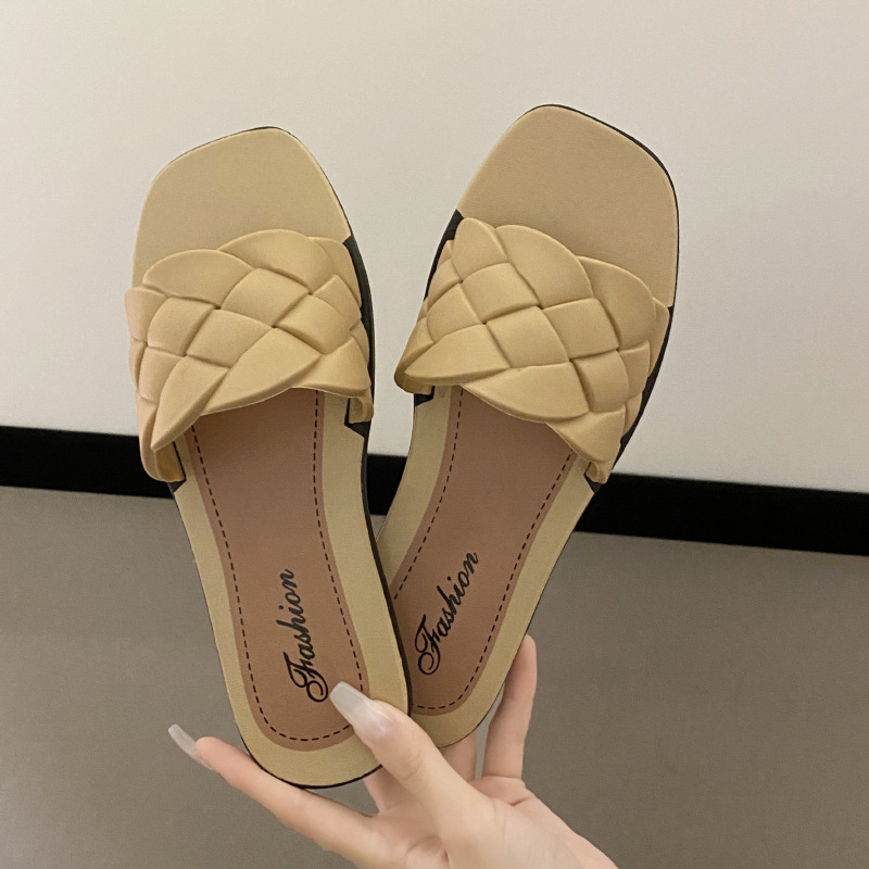 Women's Slippers New Summer Fashion INS Lingge Network Red Outdoor Beach Women's Shoes Cross border E-commerce Spot