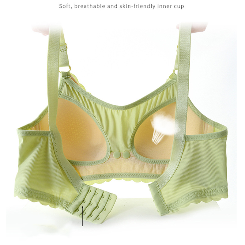 No steel ring breastfeeding underwear pregnant women gather tube top breathable front buckle breastfeeding bra pregnant women