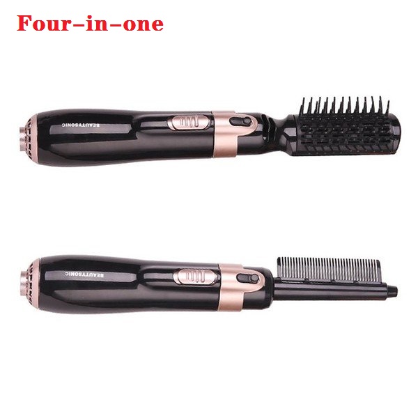 Multifunctional Hot Air Comb Four-in-one Negative Ion Wet And Dry Hair Dryer Hair Straightener Hair Curler Hair Dryer Comb