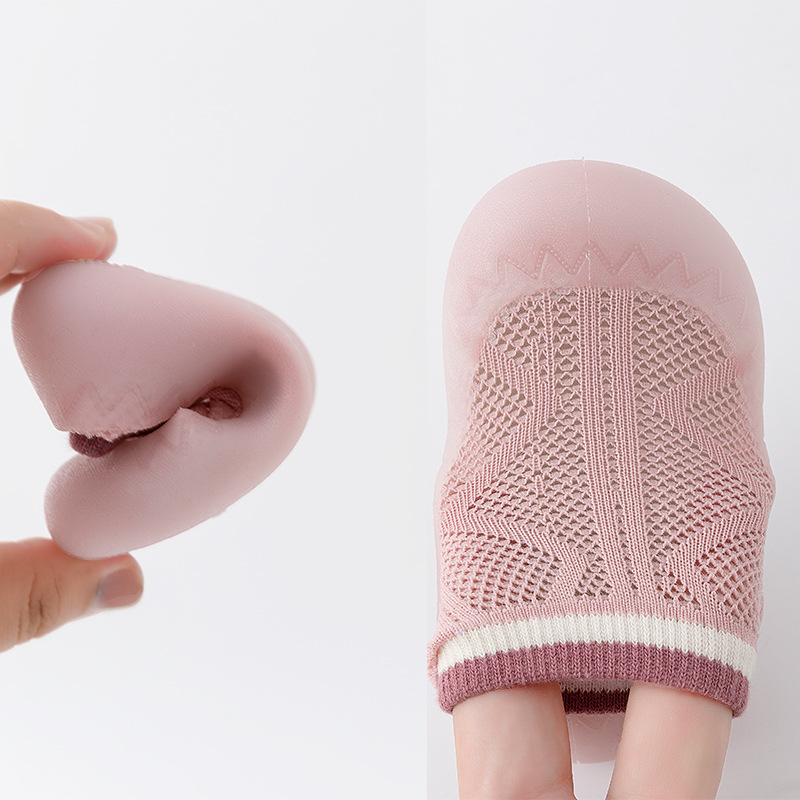 Children's mesh mosquito resistant socks, shoes, summer baby anti-skid floor socks, baby walking shoes, socks, soft soles