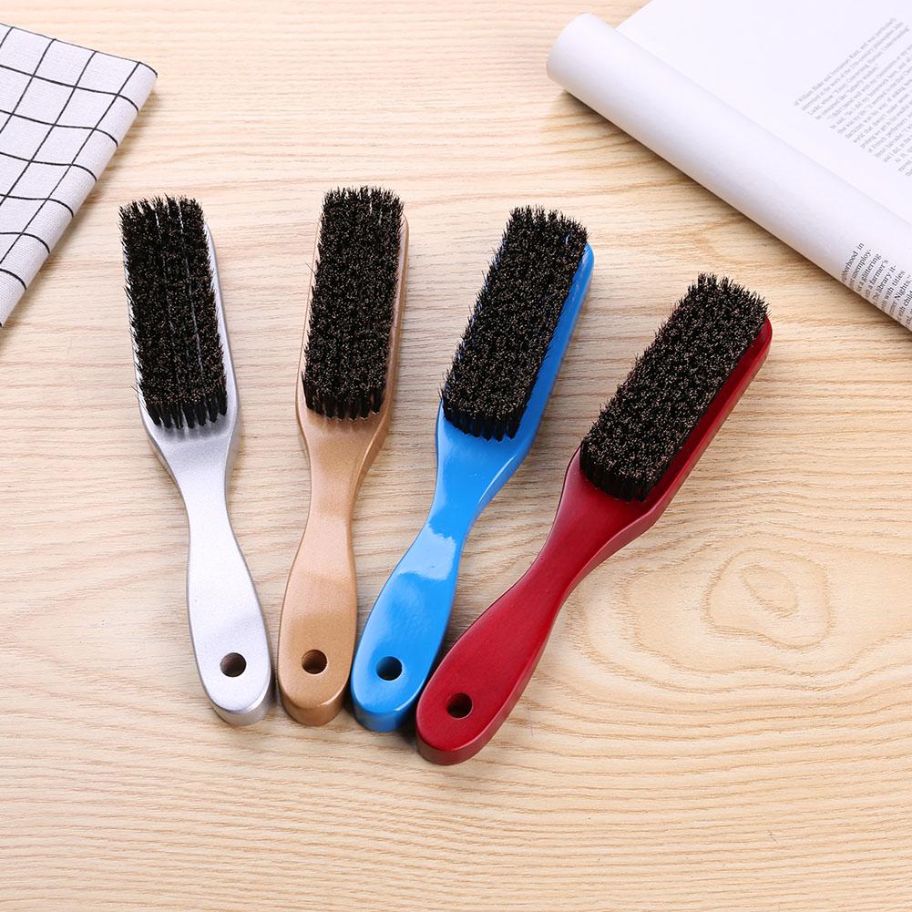 Wood Handle Hair Brush Comb Hard Boar Bristle Hairdressing Styling Beard Comb Anti-static Scalp Massage Brush Hair Tool &