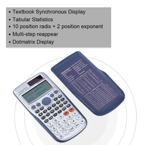Brand New FX-991ES-PLUS Original Scientific Calculator 417 Functions For High School University Students Office Coin Battery