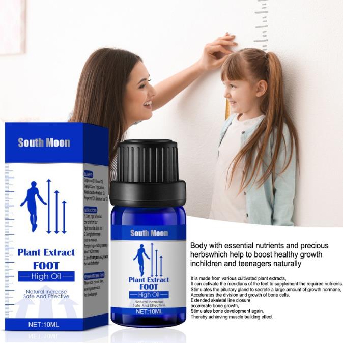 Herbal Height Increasing Oil Medicine Body Grow Taller Essential Oil Foot Health Care Products Promot Bone Growth 10ML