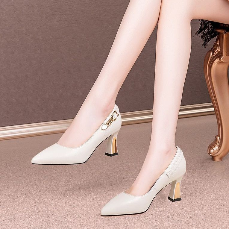 Women Luxury Black Patent Leather Soft Stiletto Heel Shoes for Women Office Female Fashion Comfort Party Pumps