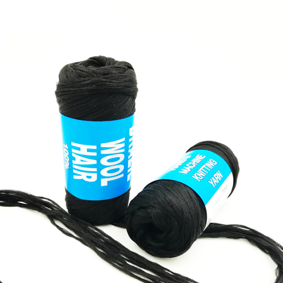 70g/ball 10 ply African Wig Hair Yarn Artificial 100% Polypropylene Hand Knitting Braid Short Hair Curly Hair Dreadlocks