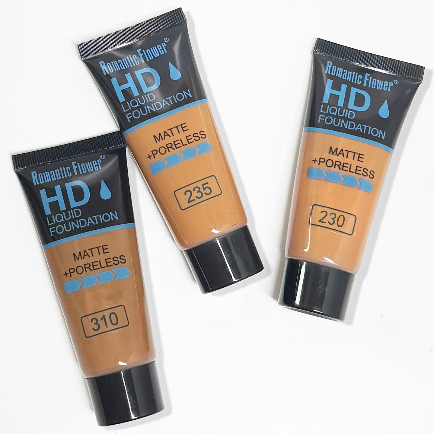 3-color full cover liquid foundation waterproof and long-lasting foundation make-up