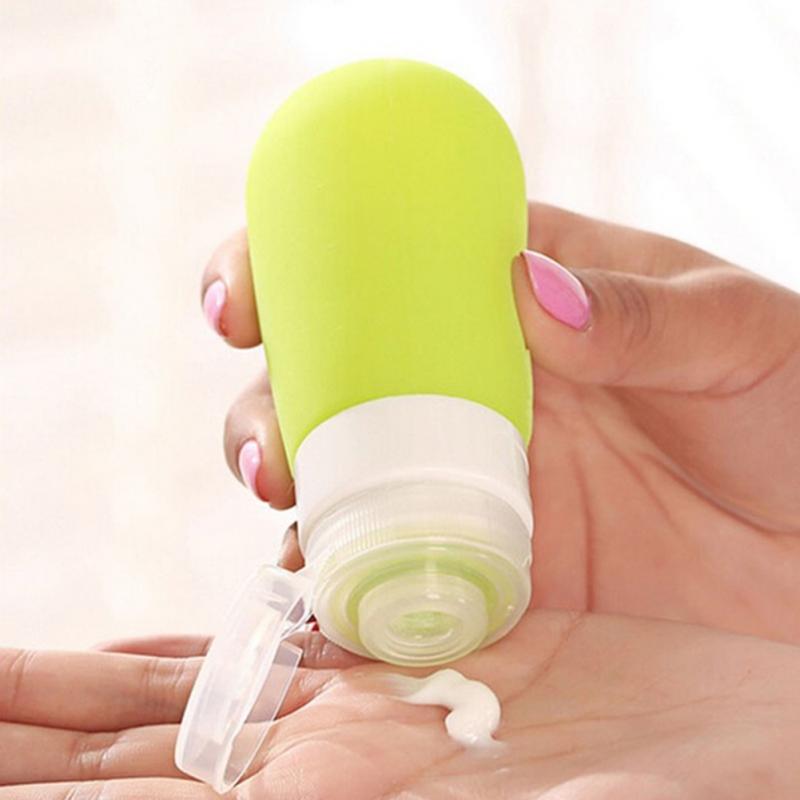 Travel Packing Bottle Press Bottle Empty Silicone Lotion Shampoo Bath Container Cosmetic Cream Travel 38ML