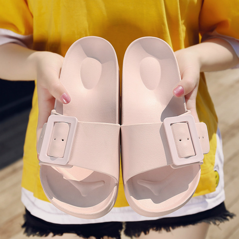 Korean fashion sandals, external wear net red casual home flip flops soft sole comfortable sandals