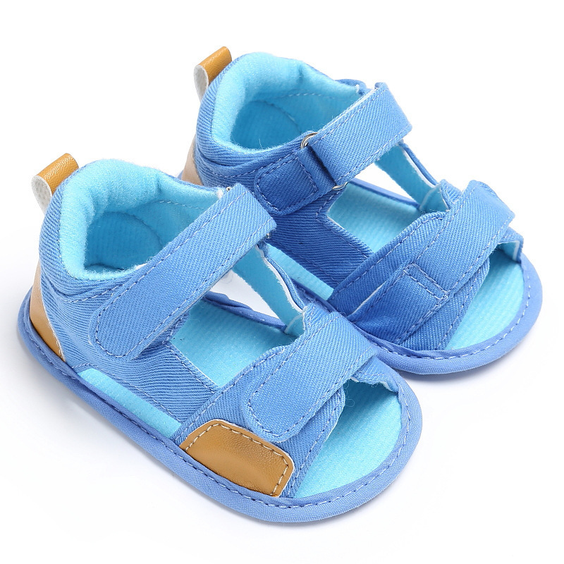 Fashion Baby Sandals Boys Cute Canvas Summer Shoes 0-2Y Newborn Baby Sandals Soft Shoes
