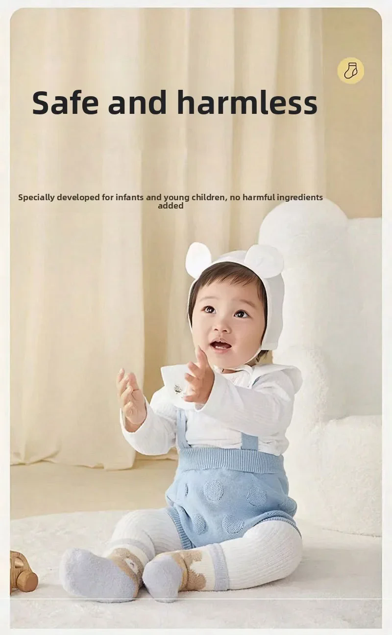 3 Pairs Kids Winter Socks Cute Cartoon Bear Rabbit Thick Plush Warm Middle Tube Socks for Boy Girl Newborn Anti-Cold Sleep Socks