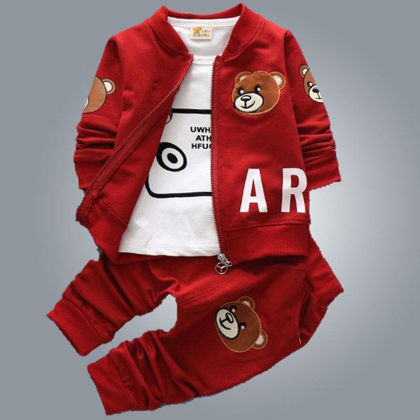 Children's suit Three sets of spring boys pure cotton personality in children casual clothes