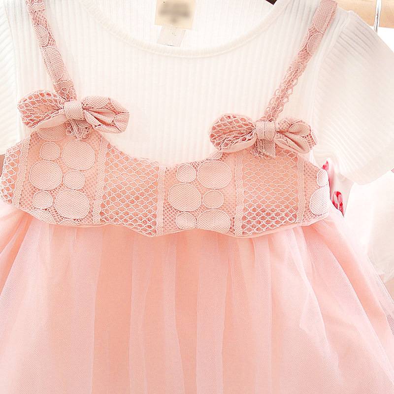 Baby Girl Dress Party Birthday Dress Lace Floral Baptism Vestido Infantil Bow Tulle Wedding Dresses Newborn