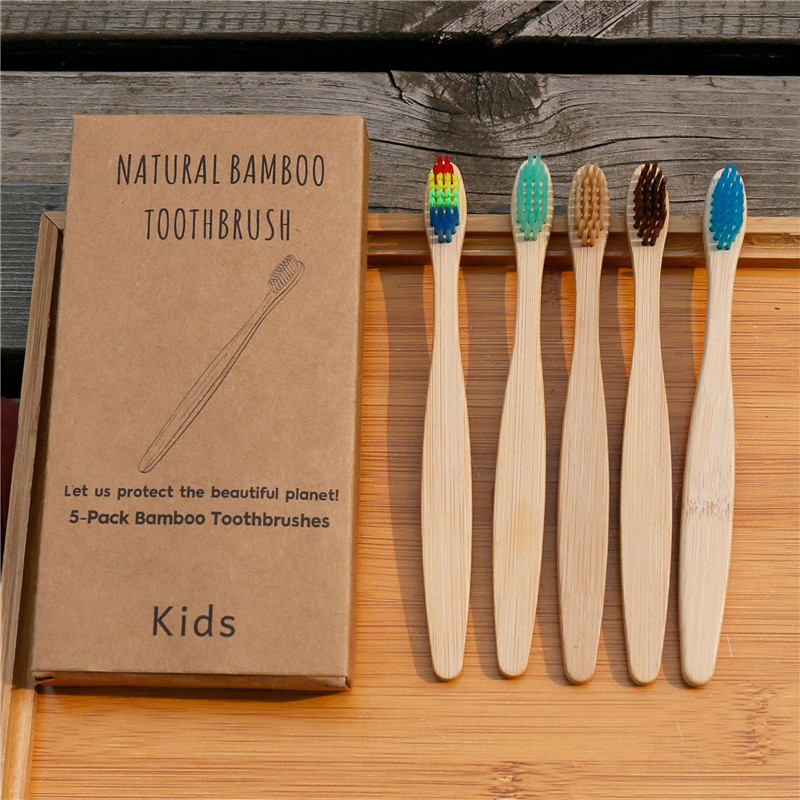 10pcs/set Child Soft Bristle Toothbrush for Children Teeth Bamboo Training Toothbrushes Baby Dental Care Tooth Brush