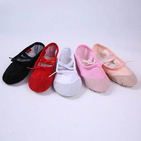 Yoga Slippers Gym Teacher Yoga Ballet Dance Shoes For Girls Woman Canvas Ballet Shoes Kids Children