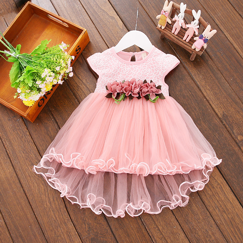 Kids Dress Toddler Baby Girls Summer Dresses Floral Dress Princess Party For Girls Clothing Wedding Tulle Dresses