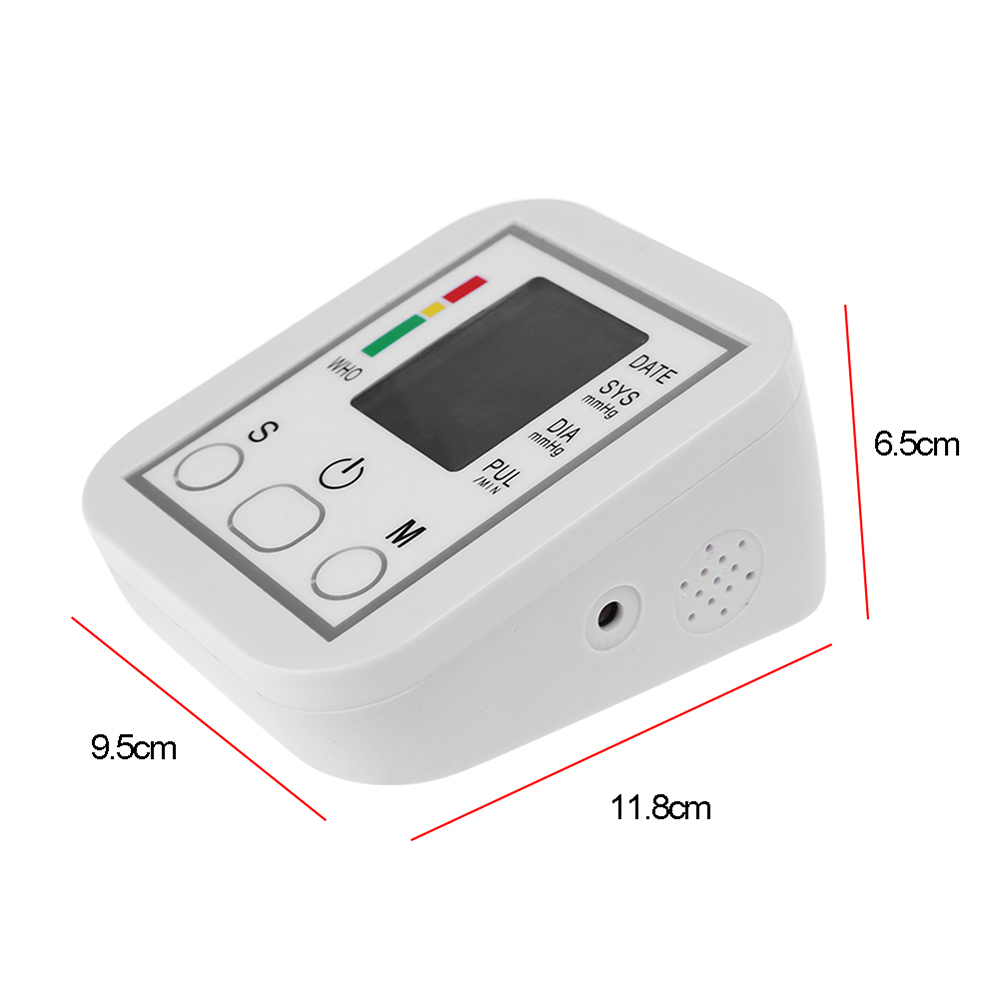 Portable home sphygmomanometer armband digital electronic mini sphygmomanometer English without voice