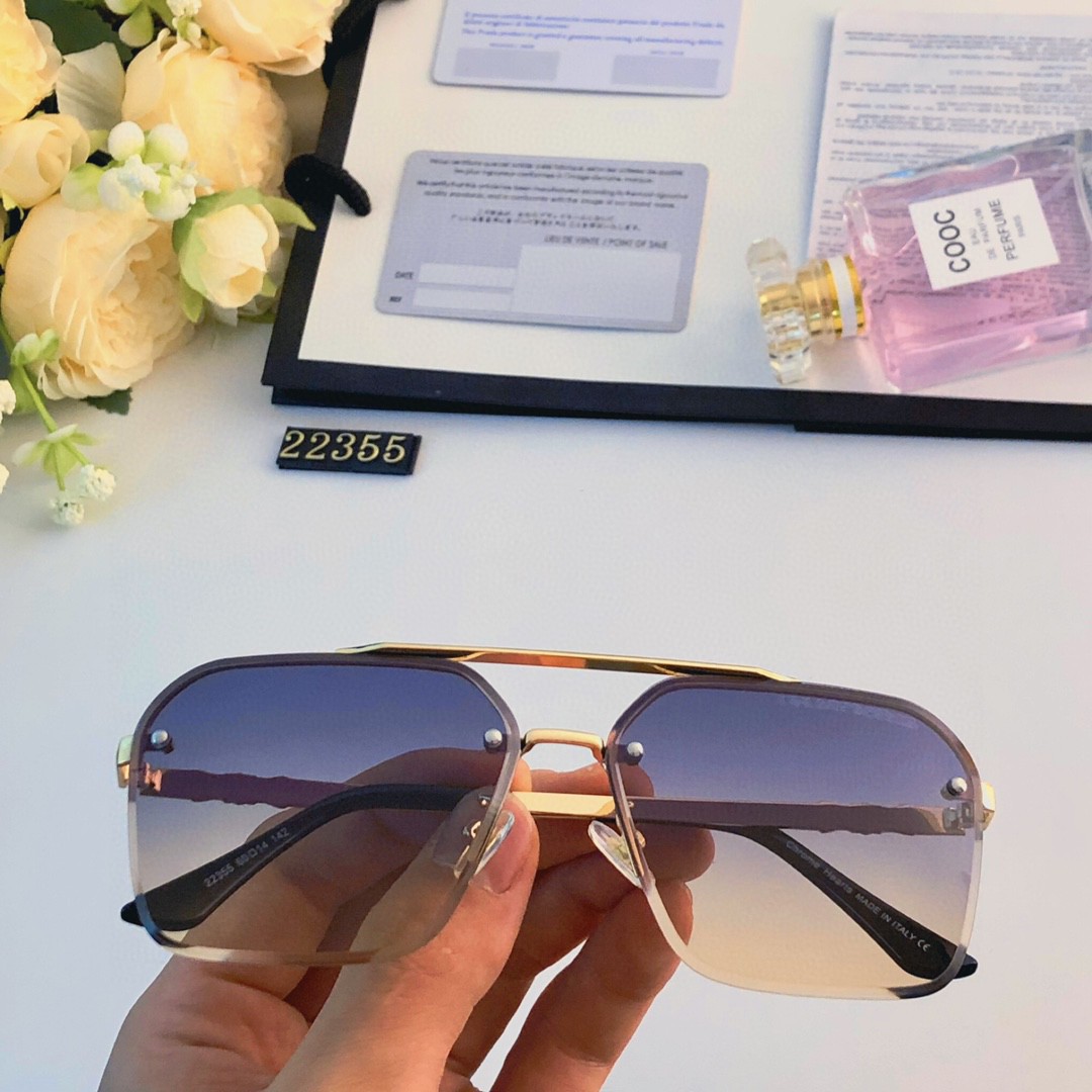 Chrome Hearts sunglasses men's and women's glasses thin round face glasses oval glasses anti-ultraviolet polarized lenses