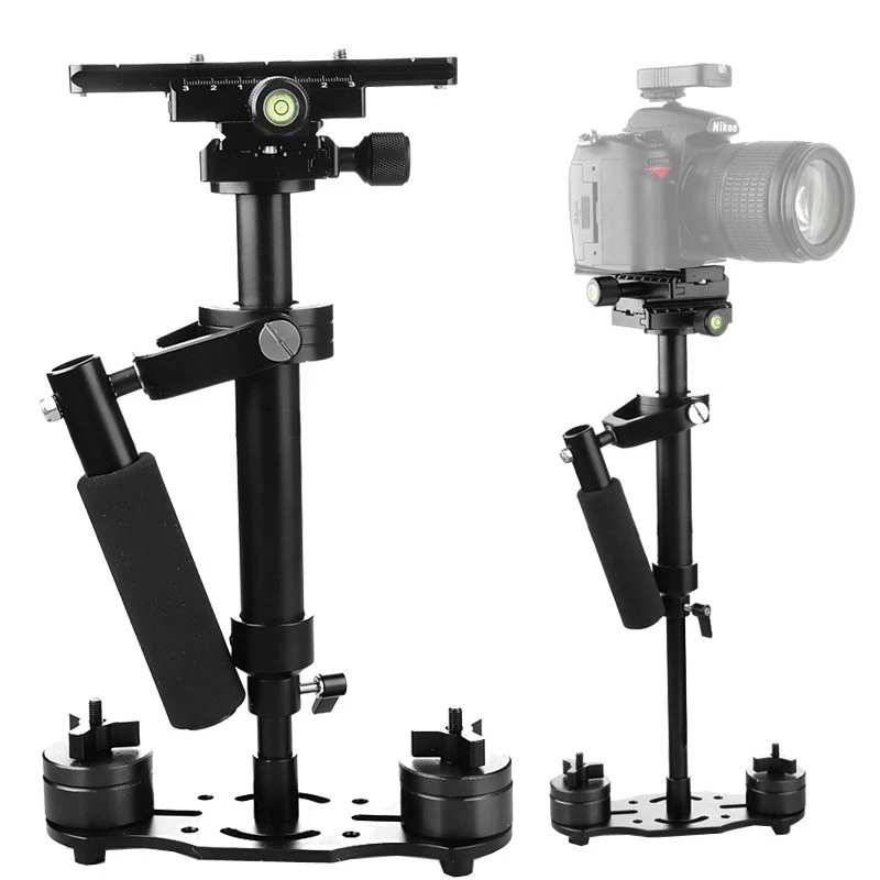 S40 Handle Stabilizer 40cm Photography Video Aluminum Alloy Handheld Stabilizer Shooting Steadycam DSLR Steadicam DSLR Camcorder