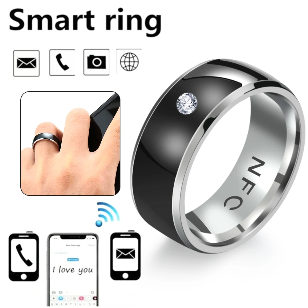 NFC Finger Ring for Android Phone Equipment Multifunctional Wearable Connect Ring Fashion NFC Smart Finger Ring Waterproof Ring