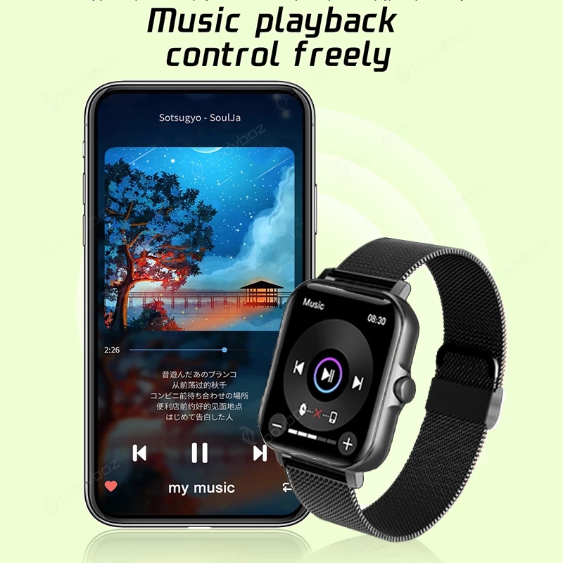 New Bluetooth Answer Call Smart Watch Men Full Touch Dial Call Fitness Tracker IP67 Waterproof Smartwatch men women +Box