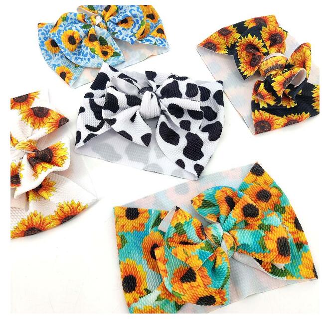 New wide edge bow baby hair band girl baby breathable headband
