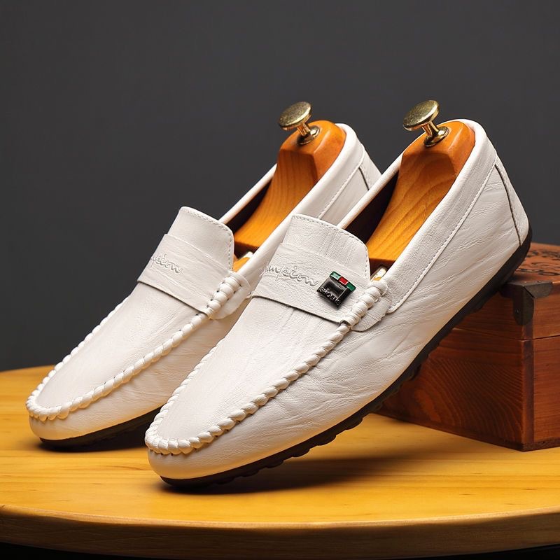 Men's Formal Shoes Slip on Loafers Male Soft PU Leather Casual Shoes