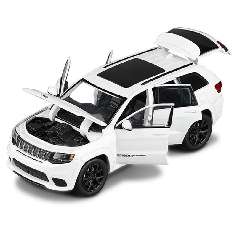 JK823570 simulation Jeep Grand Cherokee alloy car model steering shock absorber children's toy car metal