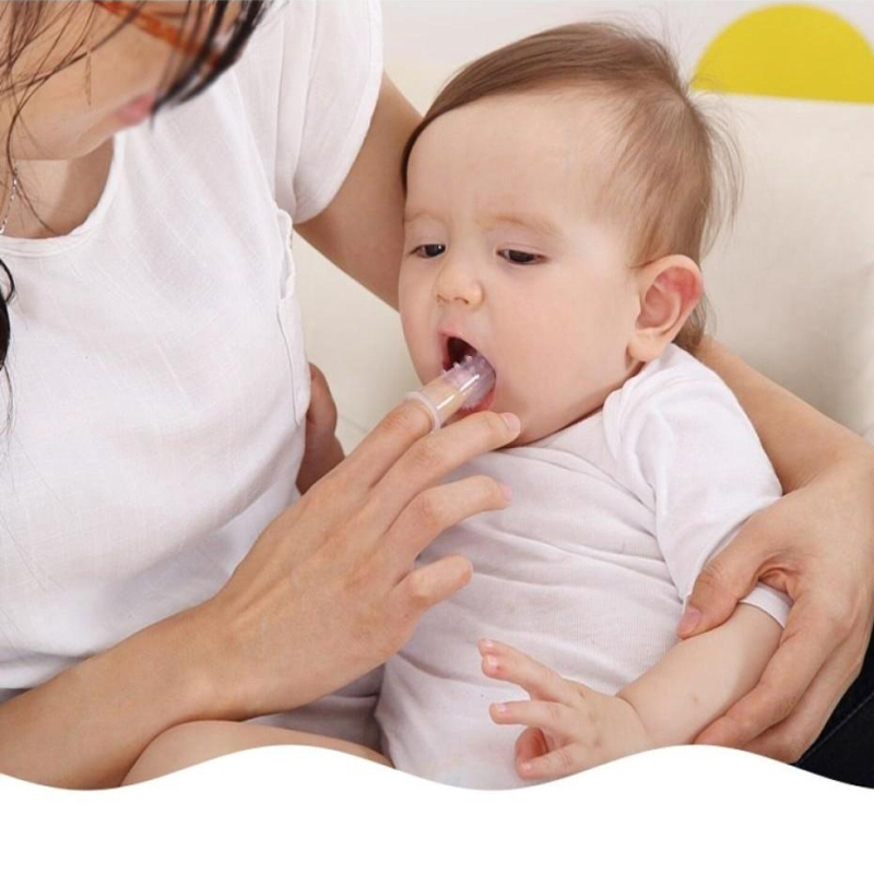 Baby Finger Toothbrush Children Teeth Clear Care Tool Soft Silicone Infant Tooth Brush Rubber Cleaning Baby Brush + Box